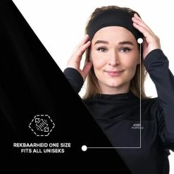 Goedkoop ???? Fit Evolve® Sport Hoofdband Dames En Heren - Haarband - Zweetband Hoofd - Sporthaarband - Zwart ???? -XXL Nutrition-winkel 550x550 517