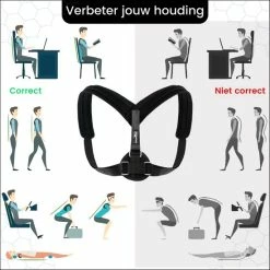 Flash-uitverkoop ???? MaaHype® Houding Corrector - Postuur Corrector - Rug Corrector - Rugbrace - Rugband - Vrouw En Man - SLIM ???? -XXL Nutrition-winkel 550x550 533