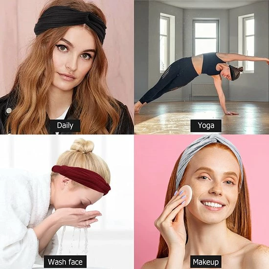 Beste Pirce ???? LIXIN Set Van 8 Stuks Dames Haarbanden - Kleur 2 Fashion Leader - Knoop Cross Knitted Haarbanden - Dames - Haarband Volwassenen - Elastisch - Vrouwen - Meisjes - Yoga - Haaraccessoires ⭐ 7 Beste Pirce ???? LIXIN Set Van 8 Stuks Dames Haarbanden - Kleur 2 Fashion Leader - Knoop Cross Knitted Haarbanden - Dames - Haarband Volwassenen - Elastisch - Vrouwen - Meisjes - Yoga - Haaraccessoires ⭐ - Afbeelding 5