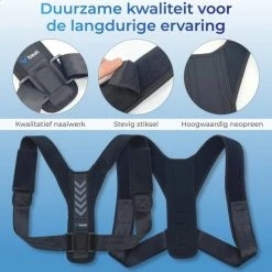 Promo ???? Vibeat Postuur Corrector - Houding Rug Corrector Tegen Rugklachten – Verstelbare Rugband - Houding Correctie - Rugbrace Voor Bovenlichaam - Incl. Okselpads - Unisex - Model Slim ???? -XXL Nutrition-winkel 550x550 545