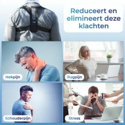 Promo ???? Vibeat Postuur Corrector - Houding Rug Corrector Tegen Rugklachten – Verstelbare Rugband - Houding Correctie - Rugbrace Voor Bovenlichaam - Incl. Okselpads - Unisex - Model Slim ???? -XXL Nutrition-winkel 550x550 547