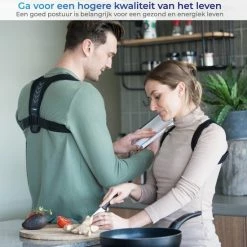 Promo ???? Vibeat Postuur Corrector - Houding Rug Corrector Tegen Rugklachten – Verstelbare Rugband - Houding Correctie - Rugbrace Voor Bovenlichaam - Incl. Okselpads - Unisex - Model Slim ???? -XXL Nutrition-winkel 550x550 549