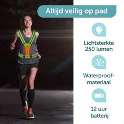 Beste deal ???? ForDig Veiligheidsvest USB Oplaadbaar Met Verlichting (Neon Groen) - Reflecterend Hardloopvest Met LED Lampjes - Verstelbaar Hardloophesje Geschikt Voor Wandelen / Joggen / Hardlopen / Fietsen / Schaatsen - One Size Fits All ???? -XXL Nutrition-winkel 550x550 560