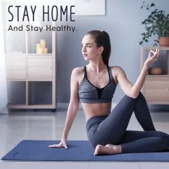 Coupon ???? Saferell Antislip Yogamat - Paars - Gemaakt Van TPE Met Extra Dik (6mm) - Sportmat Fitness Mat Duurzaam Paars- Hypoallergene Yoga Mat Met Draagband - 183 Cm X 61 Cm X 0,6 Cm ???? -XXL Nutrition-winkel 550x550 583