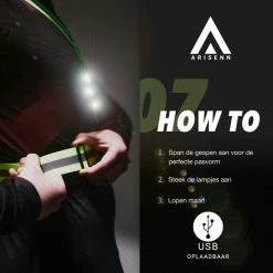 Groothandel ✔️ ARISENN® Hardloop Verlichting OPLAADBAAR - Led Harnas - - INCL. Hersluitbare Zipper Bag - Led Vest - Wit Licht Voor & Rood Licht Achter - Hardloop Led Verlichting - Reflecterend Hardloop Vest - Hardlopen - Sport Verlichting - Oplaadbaar ???? -XXL Nutrition-winkel 550x550 622