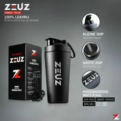 Aanbiedingen ???? ZEUZ® Premium RVS Shakebeker – Proteïne Shaker – Shake Beker - BPA Vrij – 700 Ml - Mat Zwart ???? -XXL Nutrition-winkel 550x550 626