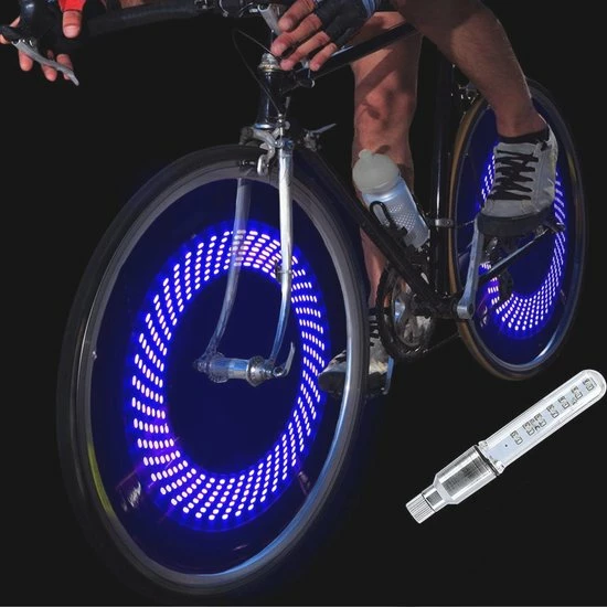 Korting ⭐ BOTC Fiets Ventiel LED Lampjes - Fietswielverlichting - Ventielbevestiging - Blauw - 1 Stuks - Incl. Batterijen ???? 3 Korting ⭐ BOTC Fiets Ventiel LED Lampjes - Fietswielverlichting - Ventielbevestiging - Blauw - 1 Stuks - Incl. Batterijen ????