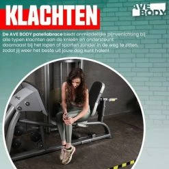 Flash-uitverkoop ✔️ AVE Body AVE Patella Kniebrace - Elastisch Verstelbaar Kniebandage - Versteviging Knie Brace ???? -XXL Nutrition-winkel 550x550 64