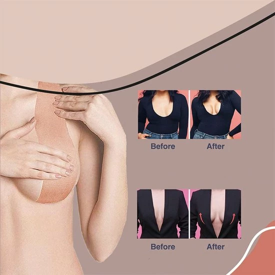 Goedkoopste ???? Le Civa® Boob Tape Met 10 Nipple Covers - Tepelcovers - Tepelplakkers - Fashion BH ???? Dress Borst - Boob Tape ???? 8 Goedkoopste ???? Le Civa® Boob Tape Met 10 Nipple Covers - Tepelcovers - Tepelplakkers - Fashion BH ???? Dress Borst - Boob Tape ???? - Afbeelding 6