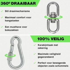 Aanbiedingen ⌛ Zoluko RVS Ophangsysteem - 300 KG Draagkracht - 360° Vrij Draaibaar - Geluiddempende Veer - Bokszak Ophangsysteem - Plafondbeugel - Plafondhaak - Ophanghaak - Schroefhaak ???? -XXL Nutrition-winkel 550x550 668