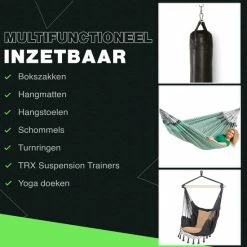 Aanbiedingen ⌛ Zoluko RVS Ophangsysteem - 300 KG Draagkracht - 360° Vrij Draaibaar - Geluiddempende Veer - Bokszak Ophangsysteem - Plafondbeugel - Plafondhaak - Ophanghaak - Schroefhaak ???? -XXL Nutrition-winkel 550x550 669