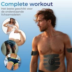 Coupon ⭐ Vibeat EMS Buikspieren Trainer Elektrisch - AB Trainer - Afslankband - Spierstimulator - Sixpack Buiktrainer - Buikspiertrainer - USB Oplaadbaar - Incl. 24 Gel Pads - Incl. E-book ???? -XXL Nutrition-winkel 550x550 695