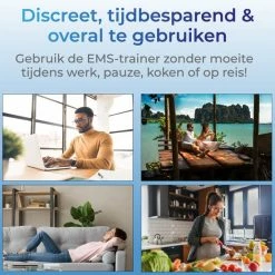 Coupon ⭐ Vibeat EMS Buikspieren Trainer Elektrisch - AB Trainer - Afslankband - Spierstimulator - Sixpack Buiktrainer - Buikspiertrainer - USB Oplaadbaar - Incl. 24 Gel Pads - Incl. E-book ???? -XXL Nutrition-winkel 550x550 701