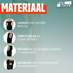 Promo ???? AVE Body AVE Polsbrace Voor Links En Rechts Met Spalk – 1 Stuk - Zwart – Duim Brace - Pols Ondersteuning – Polssteun ???? -XXL Nutrition-winkel 550x550 709