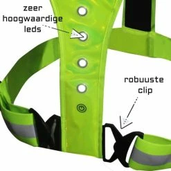 Begroting ???? Invincer® - Hardloop Verlichting - ReflectiveSport - Led Harnas – Reflectie Led Vest USB Oplaadbaar- Hardloopvest Met Verlichting - Hardloop Lampje – Geel ???? -XXL Nutrition-winkel 550x550 727