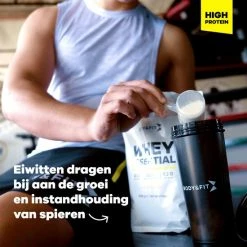 Kopen ???? Body & Fit Whey Essential - Eiwitshake Aardbei - Proteine Poeder - Whey Protein - 40 Shakes (1000 Gram) ✔️ -XXL Nutrition-winkel 550x550 794