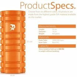 Beste recensies van ???? FX FFEXS FFEXS Foam Roller - Therapie & Massage Voor Rug Benen Kuiten Billen Dijen - Perfecte Zelfmassage Voor Sport Fitness Hardlopen - 34cm X 14cm Oranje ???? -XXL Nutrition-winkel 550x550 802
