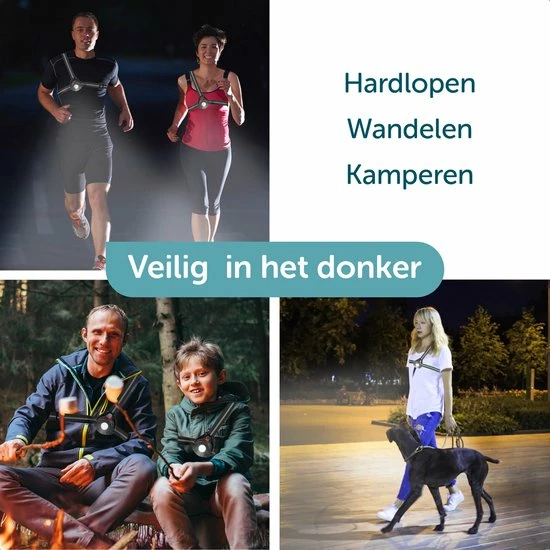 Nieuw ???? ForDig Veiligheidsvest Met Verlichting - Reflecterend Hardloopvest Met LED Lampjes & USB Oplaadbaar - Verstelbaar Hardloophesje Geschikt Voor Wandelen / Joggen / Hardlopen / Fietsen / Schaatsen - One Size Fits All ???? 9 Nieuw ???? ForDig Veiligheidsvest Met Verlichting - Reflecterend Hardloopvest Met LED Lampjes & USB Oplaadbaar - Verstelbaar Hardloophesje Geschikt Voor Wandelen / Joggen / Hardlopen / Fietsen / Schaatsen - One Size Fits All ???? - Afbeelding 7