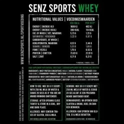 Begroting ???? Senz Sports Whey Natural - Whey Protein Aardbeien Shake - Eiwitshake - 750 Gram ⭐ -XXL Nutrition-winkel 550x550 832