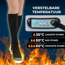 Goedkoop ???? Basila® Elektrisch Verwarmende Sokken - Zwart - Unisex Voor Vrouwen En Mannen - Free Size - 4000mAh Accu - USB Oplaadbaar ???? -XXL Nutrition-winkel 550x550 870