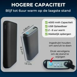 Goedkoop ???? Basila® Elektrisch Verwarmende Sokken - Zwart - Unisex Voor Vrouwen En Mannen - Free Size - 4000mAh Accu - USB Oplaadbaar ???? -XXL Nutrition-winkel 550x550 877