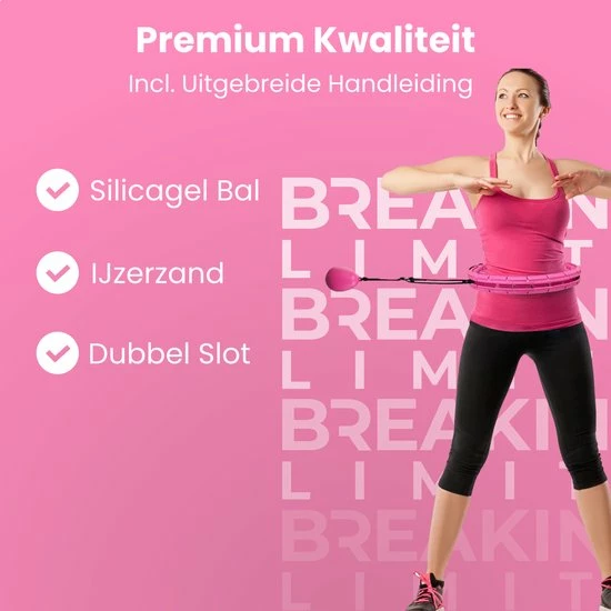 Flash-uitverkoop ???? Breaking Limits Fitness Hoelahoep Met Gewicht – Sport Hoepel Voor Volwassenen En Kinderen – Hula Hoop/ Weight Hoop – HoolaHoop ???? 5 Flash-uitverkoop ???? Breaking Limits Fitness Hoelahoep Met Gewicht – Sport Hoepel Voor Volwassenen En Kinderen – Hula Hoop/ Weight Hoop – HoolaHoop ???? - Afbeelding 3