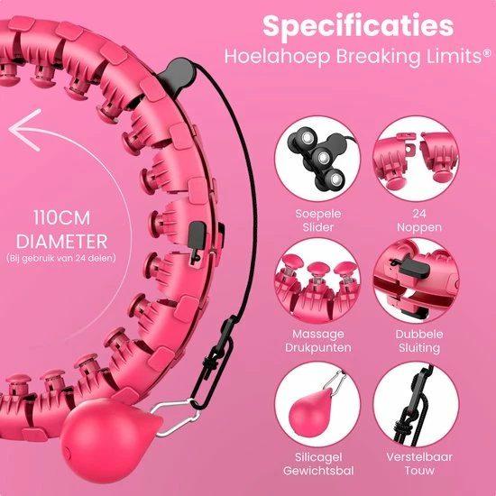 Flash-uitverkoop ???? Breaking Limits Fitness Hoelahoep Met Gewicht – Sport Hoepel Voor Volwassenen En Kinderen – Hula Hoop/ Weight Hoop – HoolaHoop ???? 9 Flash-uitverkoop ???? Breaking Limits Fitness Hoelahoep Met Gewicht – Sport Hoepel Voor Volwassenen En Kinderen – Hula Hoop/ Weight Hoop – HoolaHoop ???? - Afbeelding 7