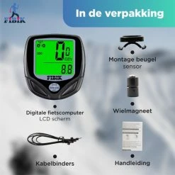 Beste Verkoop ???? Fibik Draadloze Fietscomputer - Kilometerteller - Draadloos - Waterdicht - Automatisch Verlicht Scherm ???? -XXL Nutrition-winkel 550x550 96