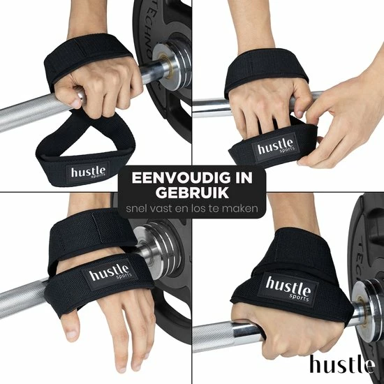 Korting ???? Hustle - Zwarte Figure 8 Straps - Met Padding - Lifting Grips/Hooks/Straps - Maat M/L - 1 Paar ✨ 7 Korting ???? Hustle - Zwarte Figure 8 Straps - Met Padding - Lifting Grips/Hooks/Straps - Maat M/L - 1 Paar ✨ - Afbeelding 5
