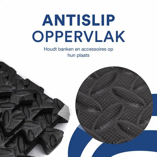 Goedkoop ???? VE Goods Sport Puzzelmat - Fitnessmat - 6 Stuks Van 60x60x1,2cm - Sportmat Met Antislip - Yogamat - Geluidabsorberend EVA - Totaal 180x120cm - 2,16m² - Zwart ???? 12 Goedkoop ???? VE Goods Sport Puzzelmat - Fitnessmat - 6 Stuks Van 60x60x1,2cm - Sportmat Met Antislip - Yogamat - Geluidabsorberend EVA - Totaal 180x120cm - 2,16m² - Zwart ???? - Afbeelding 10