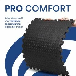 Goedkoop ???? VE Goods Sport Puzzelmat - Fitnessmat - 6 Stuks Van 60x60x1,2cm - Sportmat Met Antislip - Yogamat - Geluidabsorberend EVA - Totaal 180x120cm - 2,16m² - Zwart ???? 27 Goedkoop ???? VE Goods Sport Puzzelmat - Fitnessmat - 6 Stuks Van 60x60x1,2cm - Sportmat Met Antislip - Yogamat - Geluidabsorberend EVA - Totaal 180x120cm - 2,16m² - Zwart ???? -XXL Nutrition-winkel 550x550 985