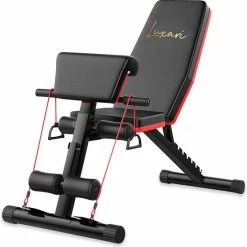 Begroting ✔️ Luxari - 14 In 1 Multifunctionele Trainingsbank - Biceps - Onderrug - Borstspieren - Buikspieren - Halterbank - Hometrainer - Fitness Bench - Fitness Bank - Sport Bank - Zwart/Rood ✨