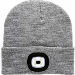 Beste Verkoop ???? ABC-Led Warme Muts Met LED Verlichting - Grijs - Hip En Veilig ????