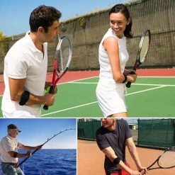 Aanbiedingen ???? Merkloos Elleboogbrace Verstelbaar Zwart/Blauw ???? -XXL Nutrition-winkel 550x553 13