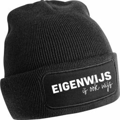 Groothandel ???? Eigenwijs Is Ook Wijs Rustaagh Muts - Beanie - Muts Heren – Muts Dames – Mutsen – Mutsen Heren – Mutsen Dames – Muts Heren Winter – Muts Heren Zwart – Muts Heren Beanie – Muts Dames Winter – Winter Muts Voor Heren – Zwarte Muts ????