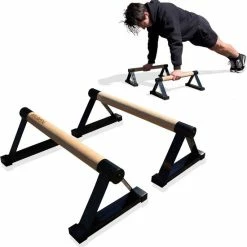 Beste recensies van ???? KRAKEN Parallettes Houten Grip Push Up Bar (Opdruksteunen) Dip Bars Voor Krachttraining Turnen Gynmnastiek Opdrukset Met Anti-Slip Pads - Hoogte 17 CM ????