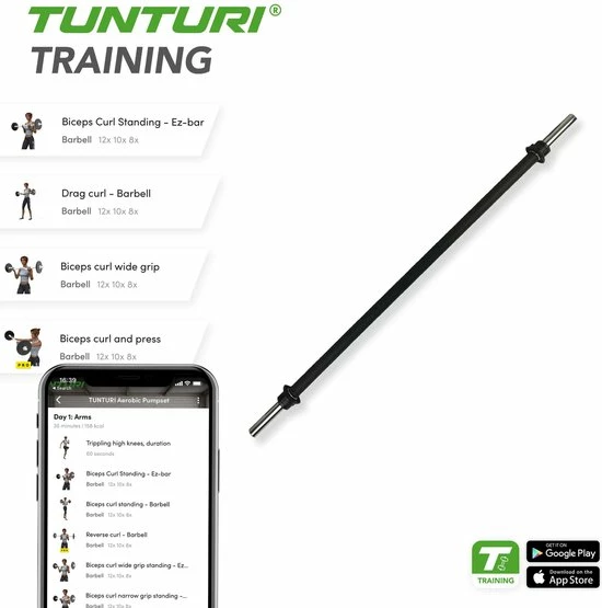 Beste recensies van ???? Tunturi Halterstang - Aerobic Pump Stang - 130 Cm - 30mm - Incl. Gratis Fitness App ❤️ 5 Beste recensies van ???? Tunturi Halterstang - Aerobic Pump Stang - 130 Cm - 30mm - Incl. Gratis Fitness App ❤️ - Afbeelding 3