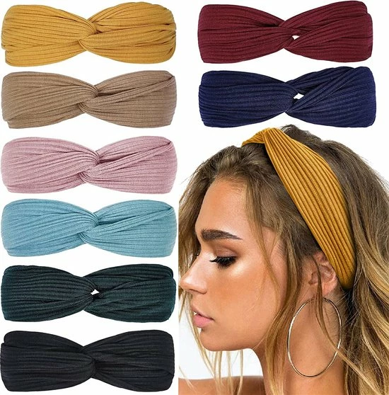 Beste Pirce ???? LIXIN Set Van 8 Stuks Dames Haarbanden - Kleur 2 Fashion Leader - Knoop Cross Knitted Haarbanden - Dames - Haarband Volwassenen - Elastisch - Vrouwen - Meisjes - Yoga - Haaraccessoires ⭐ 3 Beste Pirce ???? LIXIN Set Van 8 Stuks Dames Haarbanden - Kleur 2 Fashion Leader - Knoop Cross Knitted Haarbanden - Dames - Haarband Volwassenen - Elastisch - Vrouwen - Meisjes - Yoga - Haaraccessoires ⭐