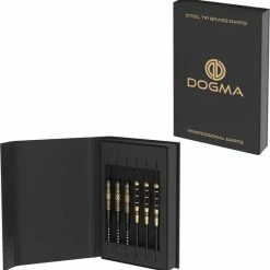 Goedkoopste ⭐ DOGMA Dartpijlen - 23 & 24 Gram Darts - Premium Brass Dartspijlen Set - 6 Steeltip Dartpijltjes - Extra Dart Flights & Dart Shafts ???? -XXL Nutrition-winkel 550x558