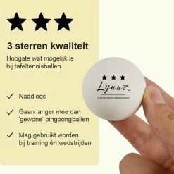 Nieuw ???? Lynnz® 10x Tafeltennis Ballen 3 Ster Kwaliteit Wit - Pingpongballen - Tafeltennisballen - Balletjes - Pingpong - Beerpong ❤️ -XXL Nutrition-winkel 550x562 9