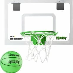 Gloednieuw ???? SKLZ Pro Mini Hoop Midnight - Basketbalbord - Basket - Basketbal - Basketbaltraining - Indoor Mini Basket - Glow-in-the-Dark - Inclusief 13 Cm Pro Mini Hoop Basketbal - Schuim-Gewatteerde, Slide-On Deur Bevestiging ????