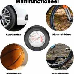 Hete verkoop ???? BOMBAR.CO BOMBAR BLACK – Fietspomp Met 11Bar Drukmeter + Extra Ventielen – Multifunctioneel Mondstuk Voor Presta & Schräder – 1kg. Aluminium Frame – Vloerpomp Voor Scooterbanden, Autobanden, Opblaasspeelgoed En Ballen ✔️ -XXL Nutrition-winkel 550x566 12