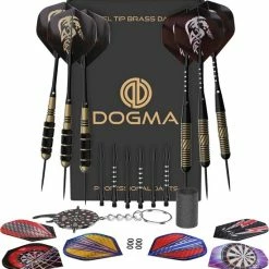 Goedkoopste ⭐ DOGMA Dartpijlen - 23 & 24 Gram Darts - Premium Brass Dartspijlen Set - 6 Steeltip Dartpijltjes - Extra Dart Flights & Dart Shafts ???? -XXL Nutrition-winkel 550x566 6