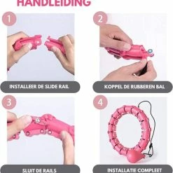 Aanbiedingen ???? Pazzo Goods Hula Hoop Fitness - Met Gewicht - Hoepel Fitness - Volwassenen & Kinderen - Roze - Afvallen - Afslanken ???? -XXL Nutrition-winkel 550x567 11