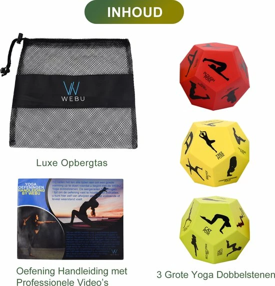 Beste Verkoop ???? WEBU Yoga Dobbelstenen - Meditatie - Workout - Yoga Bal - Yoga Pilates - Thuis Sporten - Fitness - Crossfit - Yoga Mat - Incl. GRATIS Professionele Video’s ⌛ 8 Beste Verkoop ???? WEBU Yoga Dobbelstenen - Meditatie - Workout - Yoga Bal - Yoga Pilates - Thuis Sporten - Fitness - Crossfit - Yoga Mat - Incl. GRATIS Professionele Video’s ⌛ - Afbeelding 6