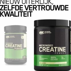 Beste Pirce ???? Optimum Nutrition Micronized Creatine Powder - Creatine Poeder - Creatine Monohydraat - 1 Pot - 317 Gram (88 Doseringen) ???? -XXL Nutrition-winkel 550x575