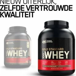 Coupon ???? Optimum Nutrition Gold Standard 100% Whey Protein - Extreme Milk Chocolate - Proteine Poeder - Eiwitshake - 71 Doseringen (2270 Gram) ???? -XXL Nutrition-winkel 550x579 5