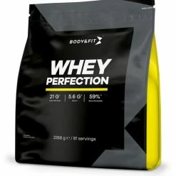 Nieuw ???? Body & Fit Whey Perfection - Proteine Poeder / Whey Protein - Eiwitshake - 2268 Gram (81 Shakes) - Vanille ????