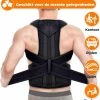 Goedkoopste ???? Luxegoed ®Rug- Schouders & Nek | Postuur Corrector | Rug Corrector | Posture Corrector | Verstelbaar | Unisex | M ⭐