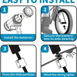 Begroting ✔️ BOTC Wielverlichting Fiets - 20 Holders - Spaakverlichting LED - Lichtsnoer Fietswiel - 20 Leds -220CM - Groen ???? -XXL Nutrition-winkel 550x604 8